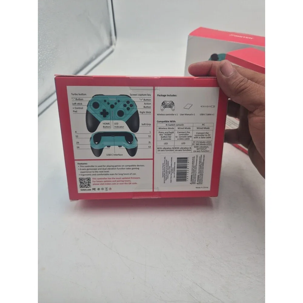 Insten Wireless Controller Lot Of 4 New PC/switch 1 Black ,yellow,greenish